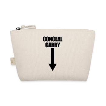 Funny Jokes About Concealed Carrying Weapons - Organic Pouch - nature - Front