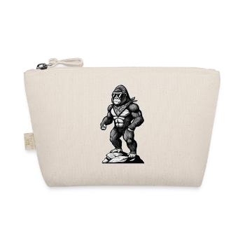 Hiking Hiker Mountaineer Mountain Nature Gorilla - Organic Pouch - nature - Front