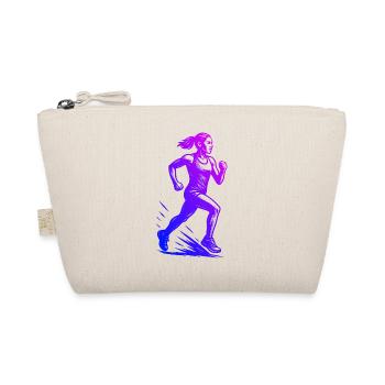 Modernes Running Artwork - Bio-Täschchen - Natur - Vorne