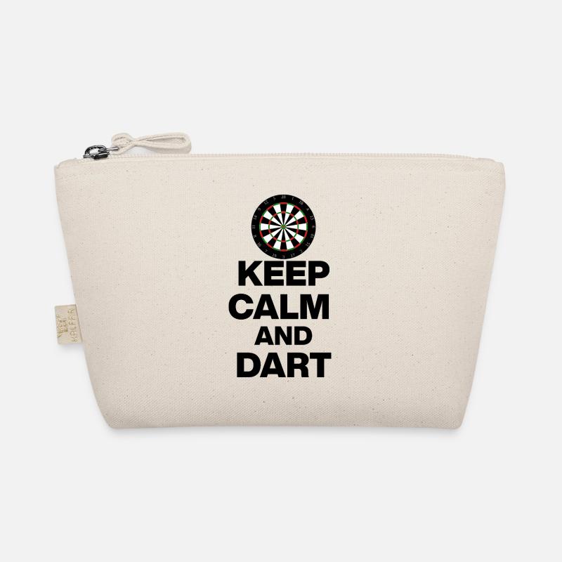  KEEP CALM AND DART ON! 180 DARTS SPIELER GESCHENK Bio-Täschchen