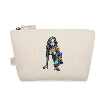 Femme colorée cubiste de verre - Trousse biologique - nature - Devant
