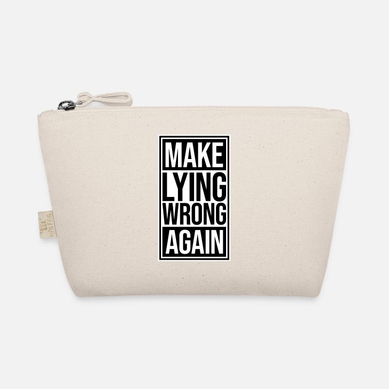 Make Lying Wrong Again Politisches Statement Logo - Bio-Täschchen - Natur