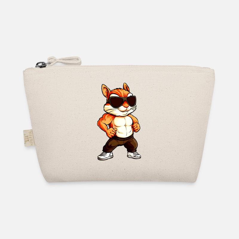 Cooles Streifenhörnchen Bio-Täschchen