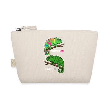 Caméléon sur Caméléon Off Drôle de Reptile Design - Trousse biologique - nature - Devant