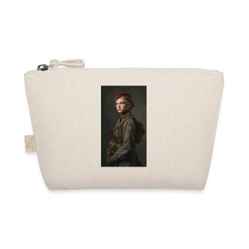 Historical Warrior in Coat - Organic Pouch - nature - Front