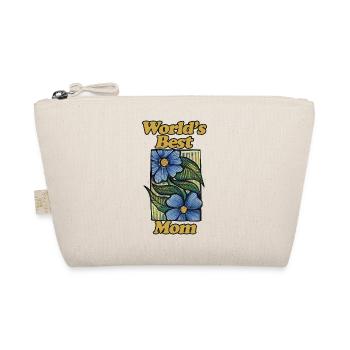 World's Best Mom Floral Vintage - Organic Pouch - nature - Front