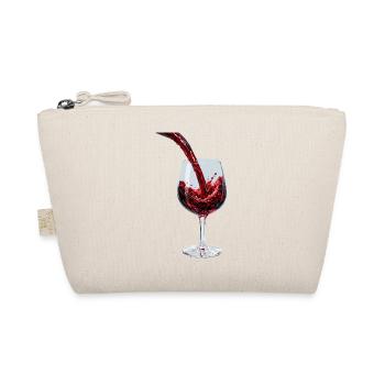 Red Wine Stream im Glas - Bio-Täschchen - Natur - Vorne