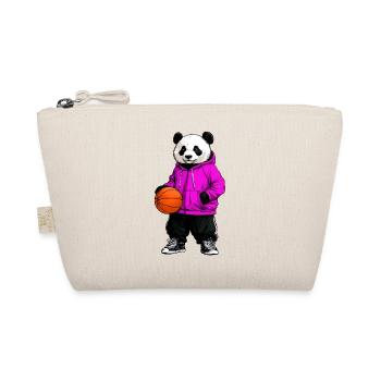Basketball Panda - Organic Pouch - nature - Front