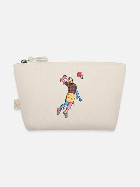 Volleyball Spieler Eiscreme Kinder Volleyballer - Organic Pouch - nature - Front