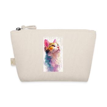 Chat aquarelle « Hope » – Chat aquarelle coloré - Trousse biologique - nature - Devant
