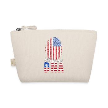 It's In My DNA American Fingerprint USA Flag - Organic Pouch - nature - Front