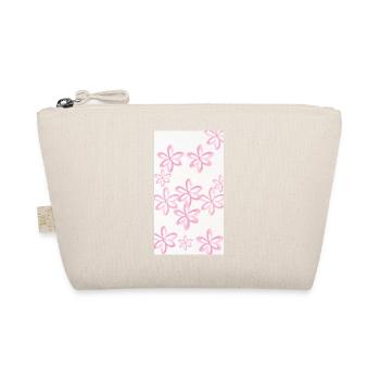 Pink Watercolor Flowers Pattern - Organic Pouch - nature - Front