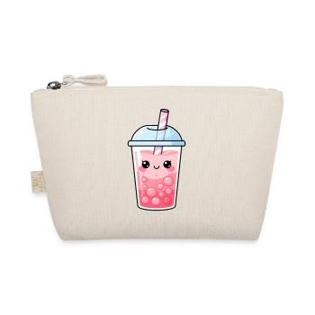 Cadeau alimentaire Kawaii fraise et bubbletea Kawaii - Trousse biologique - nature - Devant
