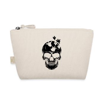 Halloween Skull Ghost - Organic Pouch - nature - Front