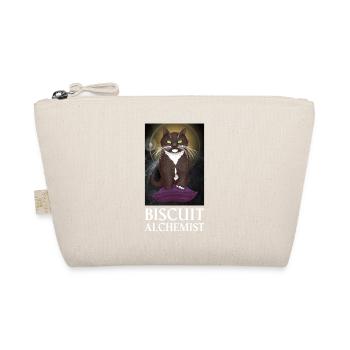 Biscuit Alchemist - Tuxedo Cat Kneading Reality  - Organic Pouch - nature - Front