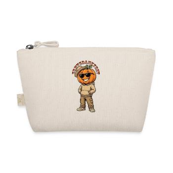 Thanksgiving Cool, Casual Pumpkin in Street Style - Organic Pouch - nature - Front