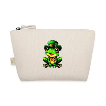 The Magical Saint Patrick Day Frog - Organic Pouch - nature - Front