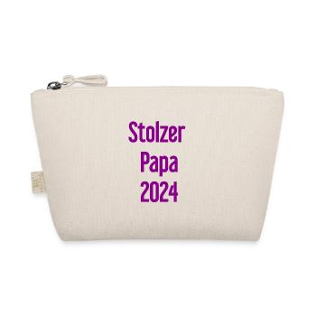 Proud Dad 2024 – for new fathers - Organic Pouch - nature - Front