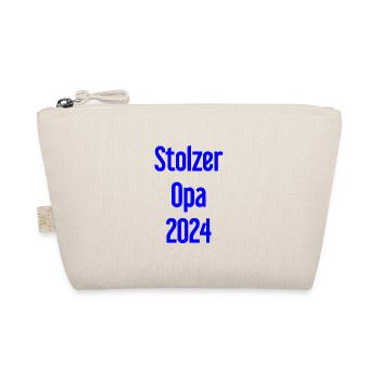 Stolzer Opa 2024 – Perfekt für frischgebackene Opa - Bio-Täschchen - Natur - Vorne