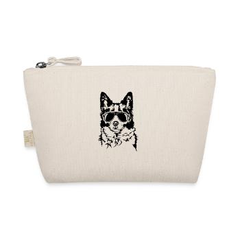 Border Collie Cool Portrait Dog Herding Dog Wilsigns - Organic Pouch - nature - Front