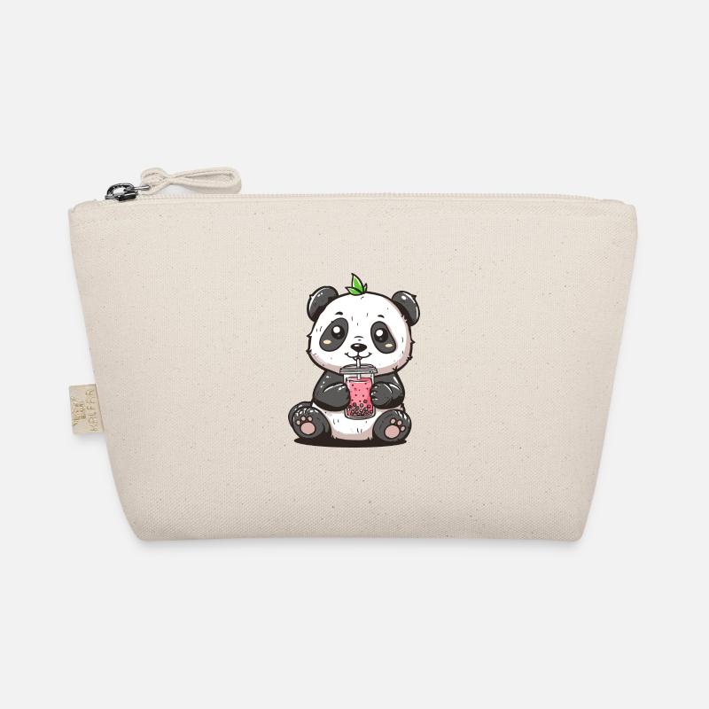 Niedlicher Panda mit Tee Bio-Täschchen
