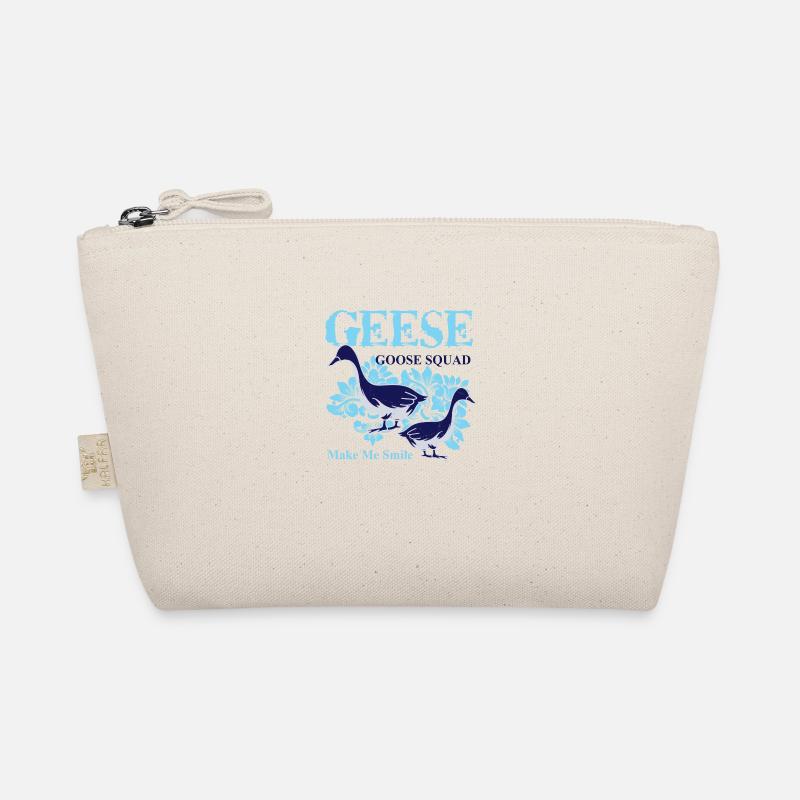Geese Make Me Smile Cute Nature Bird Goose Organic Pouch