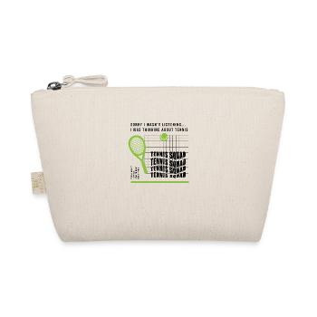 Penser à un joueur de tennis drôle sur un court - Trousse biologique - nature - Devant