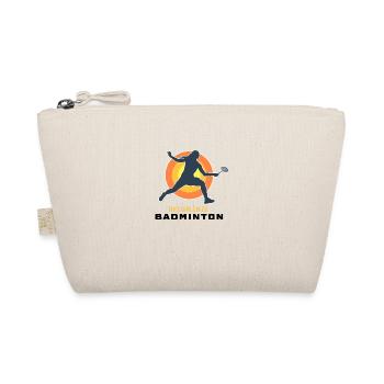 Girl Likes Playing Badminton Retro Sports Hobby - Organic Pouch - nature - Front