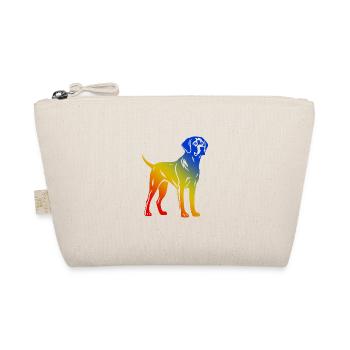 Labrador Hund Bunt - Bio-Täschchen - Natur - Vorne