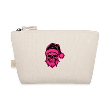 Santa Claus Skull - Organic Pouch - nature - Front
