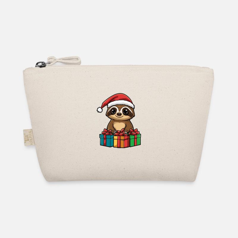 Faultier Weihnachten Geschenke Bio-Täschchen