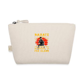 Karate is about discipline - Organic Pouch - nature - Front