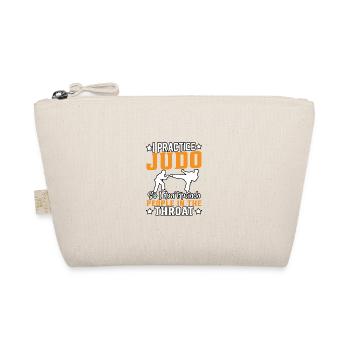I practice Judo so I don't punch People in the - Organic Pouch - nature - Front