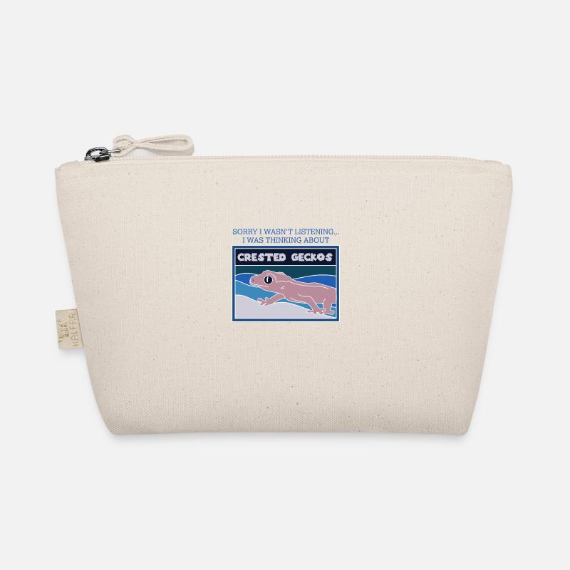 Thinking About Geckos Cute Lizard Wildlife Organic Pouch