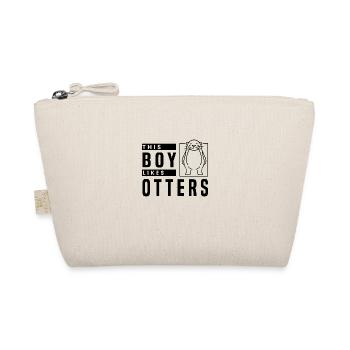 Boy Likes Otters Wildlife Animal Forest - Organic Pouch - nature - Front