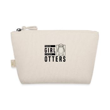 Girl Likes Otters Cute Wildlife Rodent Animal - Organic Pouch - nature - Front