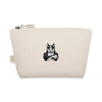 Border Collie Dog Muscles Bodybuilding - Organic Pouch - nature - Front