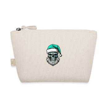 Santa Claus Skull - Organic Pouch - nature - Front