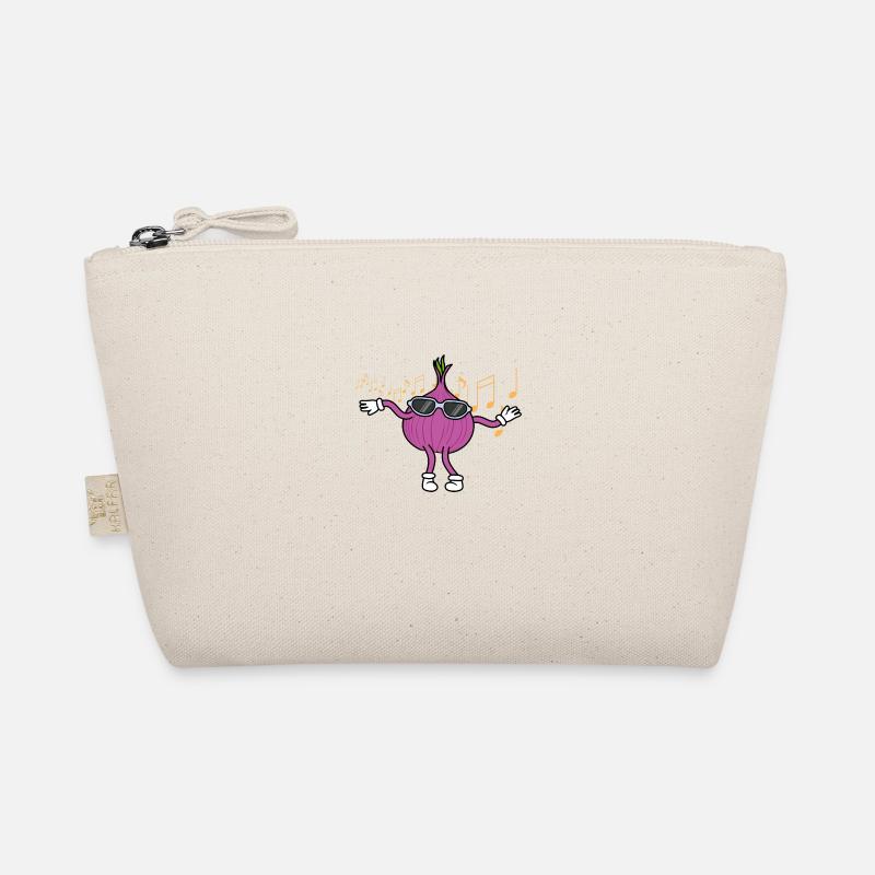 Onion Dancing Music Notes Musician Headphone Organic Pouch