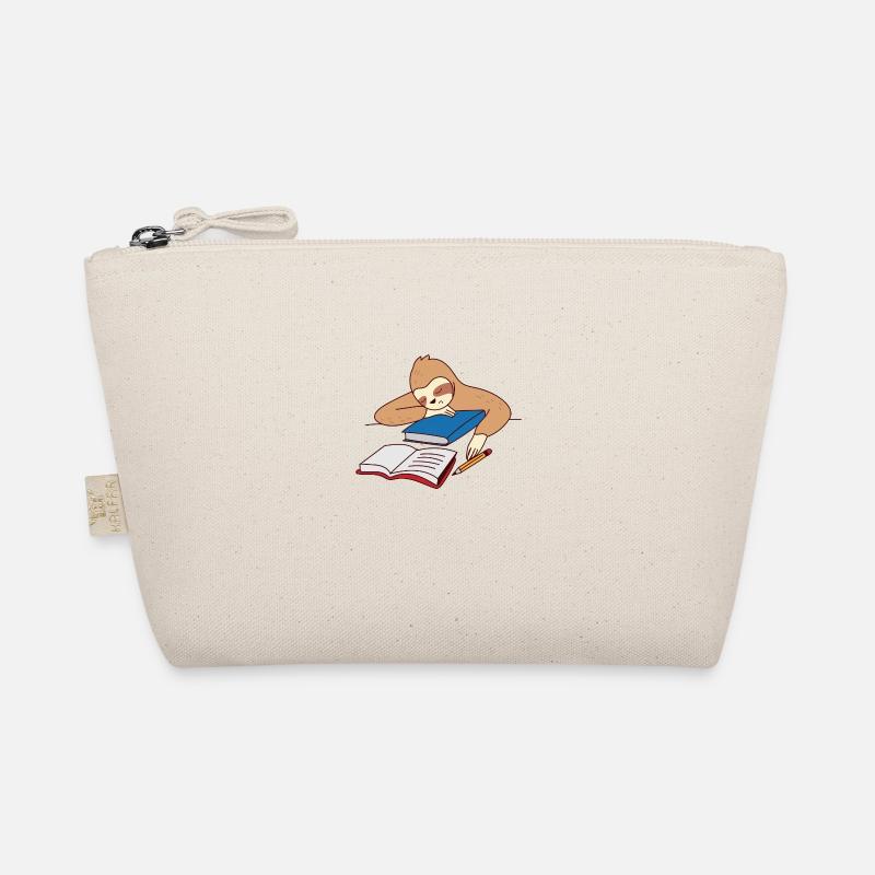 Sloth Studying Falling Asleep Ironic Student Tired Organic Pouch