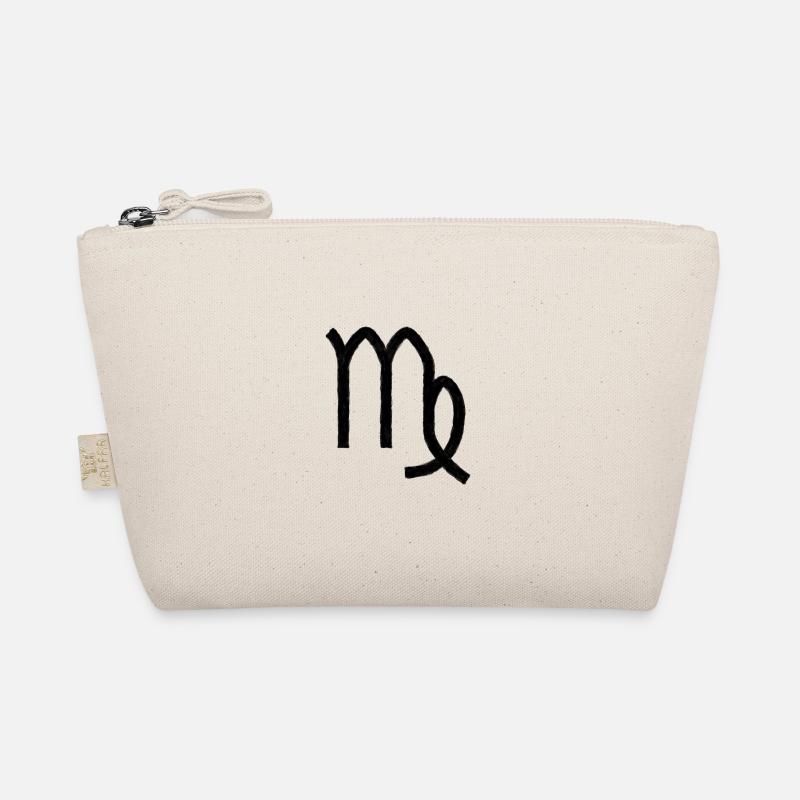 VIRGO-SYMBOL IN ÖL - Bio-Täschchen - Natur