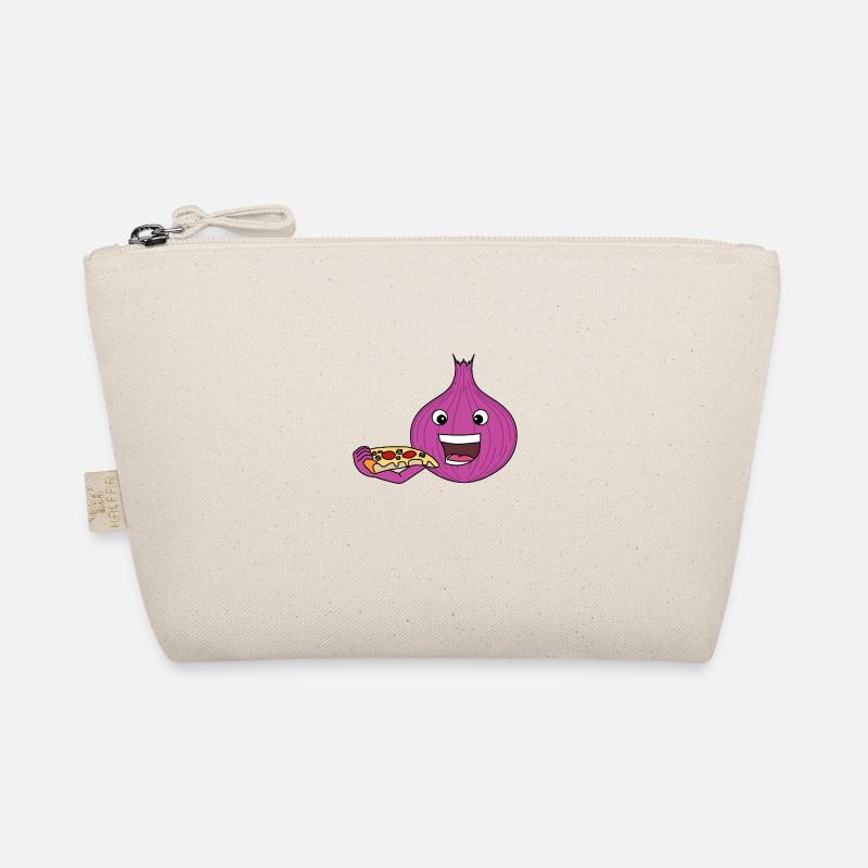 Cute Onion Eating Onion Pizza Ironic Pizza Chef Organic Pouch