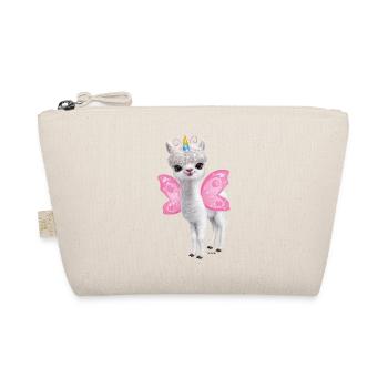 PD Moreno unicorn llama with llamacorn wings - Organic Pouch - nature - Front
