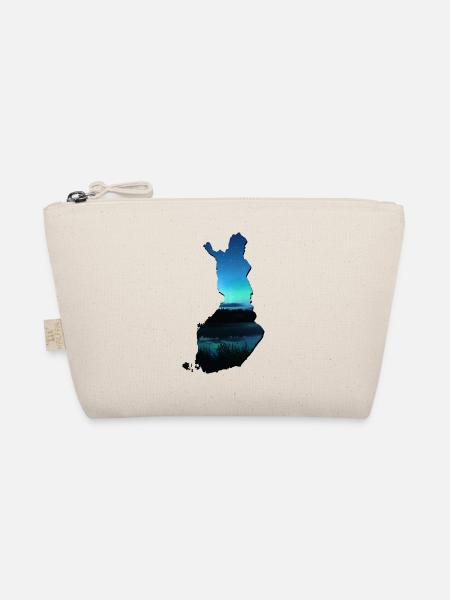 Map of Finland, the flag of finland - Organic Pouch - nature - Front