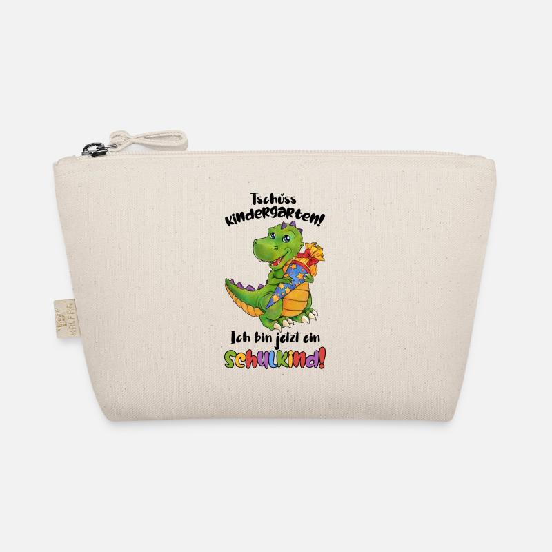 Tschüss Kindergarten, ich bin ein Schulkind Dino Bio-Täschchen