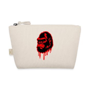 Gorilla Symbol Kopf - Bio-Täschchen - Natur - Vorne