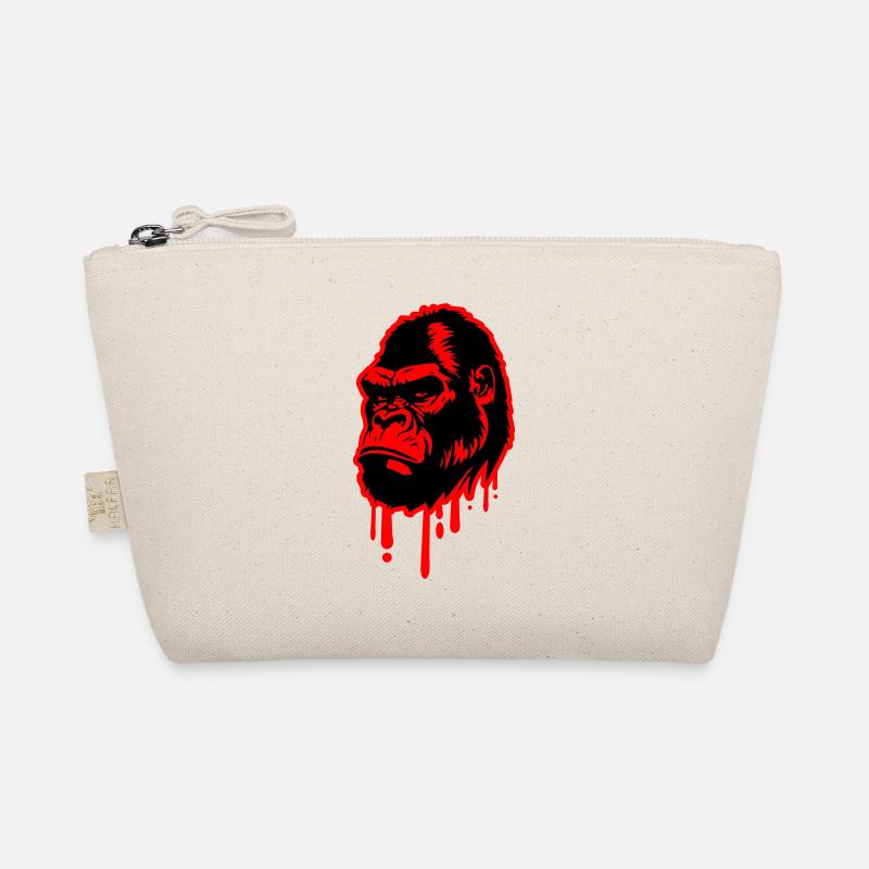 Gorilla Symbol Kopf Bio-Täschchen