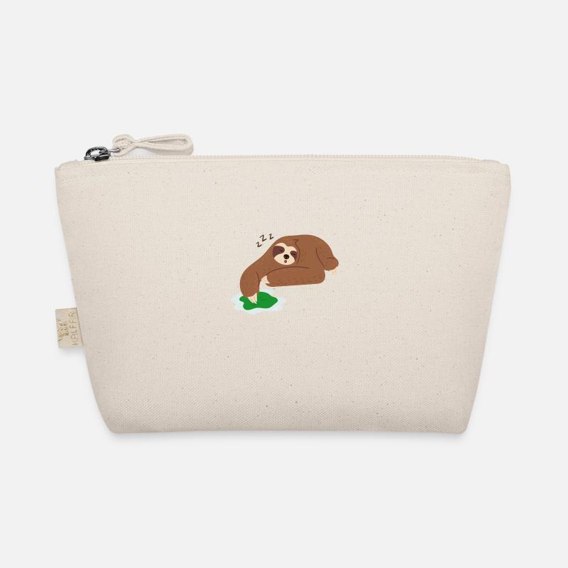 Sloth Cleaning Falling Asleep Ironic Lazy Sloth Organic Pouch