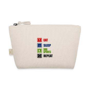EAT SLEEP DOG SPORTS REPEAT - Bio-Täschchen - Natur - Vorne