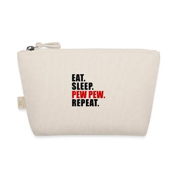 EAT SLEEP PEW PEW REPEAT GESCHENK GAMER eSPORTS - Bio-Täschchen - Natur - Vorne